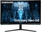 Samsung Odyssey Neo G8 32" Curved Gaming Monitor, 4K UHD 3840x2160 VA Display, 240Hz Refresh Rate, 1ms Response Time, 1Bn Colors, AMD FreeSync Premium Pro, HDMI 2.1, DP 1.4, White | LS32BG850NMXUE