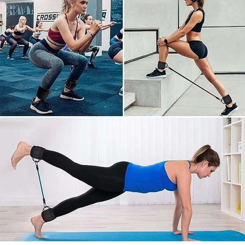 Ankle Strap Resistance Bands Hip Leg Strength Pull Rope Fitness Elastic