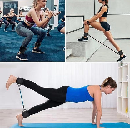 Ankle Strap Resistance Bands Hip Leg Strength Pull Rope Fitness Elastic