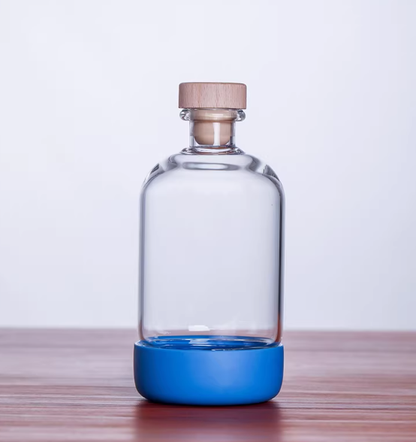 A Cocktail With Bottomed Fruit Juice Drink In A Wine Bottle