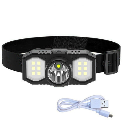 Mini Usb Rechargeable Head-mounted Lamp Strong Light Miner's Lamp Small Headlight