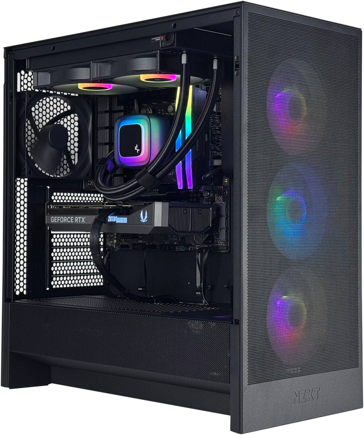 Phantom Gaming PC - AMD Ryzen 7 9800X3D 8 Cores 16 Threads, NVIDIA RTX 5070 12GB, 32GB DDR5 RAM 6000MHz, 1TB SSD Gen4, 750W Gold PSU, 240mm Liquid Cooler, Wi-Fi +BT