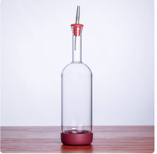A Cocktail With Bottomed Fruit Juice Drink In A Wine Bottle