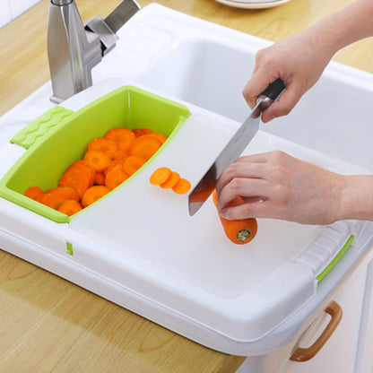 Kitchen drain & multi-function cutting board