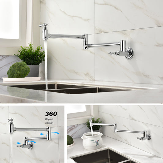 Kitchen Folding Faucet  21-inch reach with 360-degree rotation offers