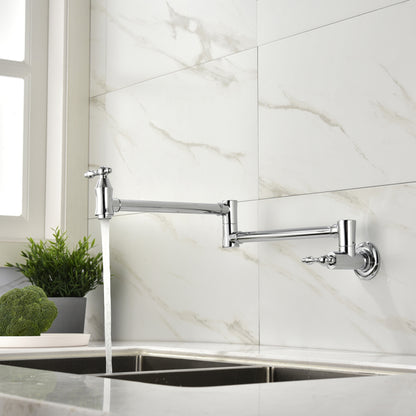 Kitchen Folding Faucet  21-inch reach with 360-degree rotation offers
