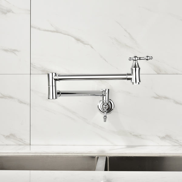 Kitchen Folding Faucet  21-inch reach with 360-degree rotation offers