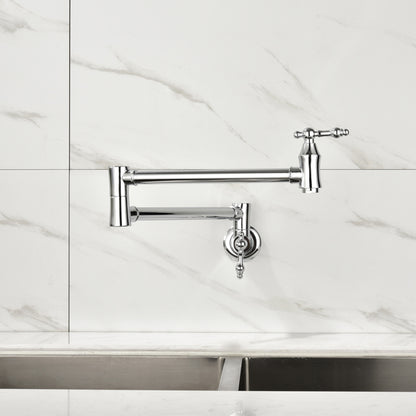 Kitchen Folding Faucet  21-inch reach with 360-degree rotation offers