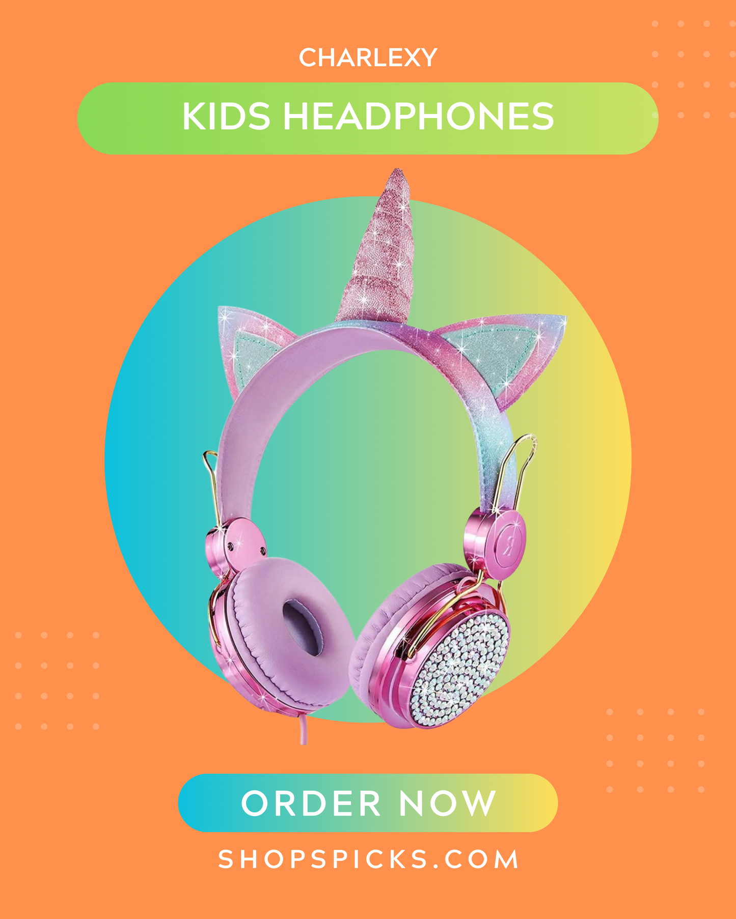 CHARLEXY Kids Headphones – Volume-Limited Safe Audio for Children