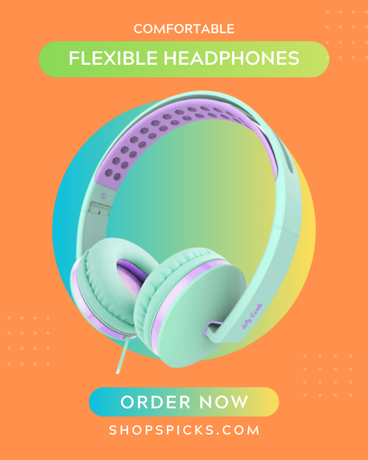 Enjoy pure comfort with Comfortable Flexible Headphones. Ultra-lightweight, bendable, and built for long listening sessions