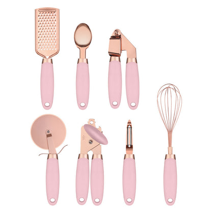 Kitchen Household Peeler Gadget  7-Piece Stainless Steel Kitchen Tool Set Copper Plating Set