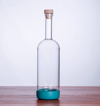 A Cocktail With Bottomed Fruit Juice Drink In A Wine Bottle