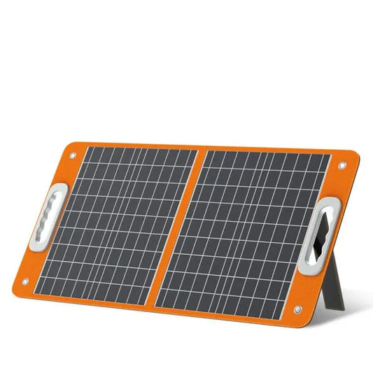 Portable Solar Panel  Flashfish Foldable Solar Charger 60W 18V With 5V USB 18V DC Output Compatible With Portable Generator;  Smartphones;  Tablets And More