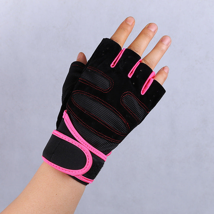 Non-slip wrist gloves designed for gym workouts and active pursuits