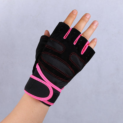Non-slip wrist gloves designed for gym workouts and active pursuits
