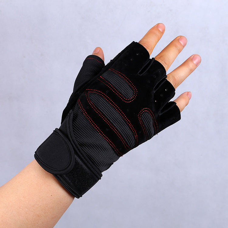 Non-slip wrist gloves designed for gym workouts and active pursuits