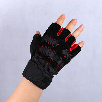 Non-slip wrist gloves designed for gym workouts and active pursuits