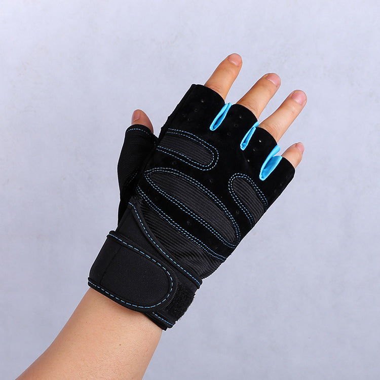 Non-slip wrist gloves designed for gym workouts and active pursuits