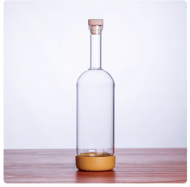 A Cocktail With Bottomed Fruit Juice Drink In A Wine Bottle