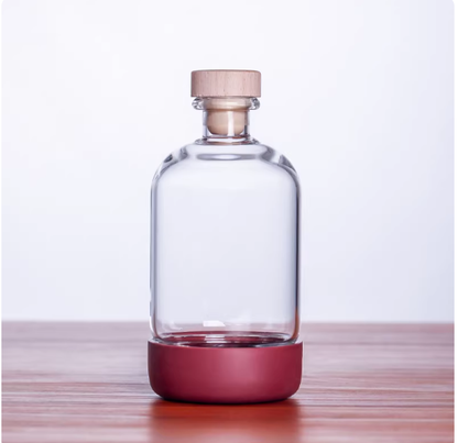A Cocktail With Bottomed Fruit Juice Drink In A Wine Bottle