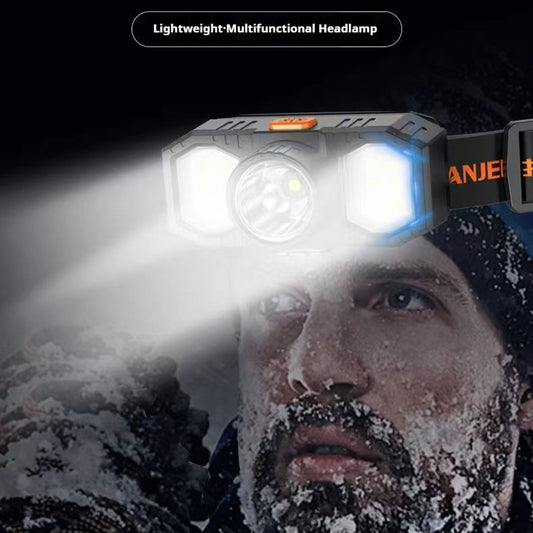 Mini Usb Rechargeable Head-mounted Lamp Strong Light Miner's Lamp Small Headlight