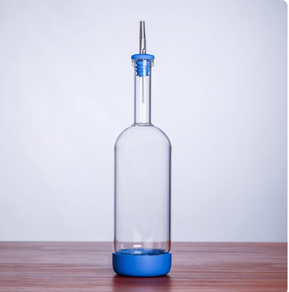 A Cocktail With Bottomed Fruit Juice Drink In A Wine Bottle