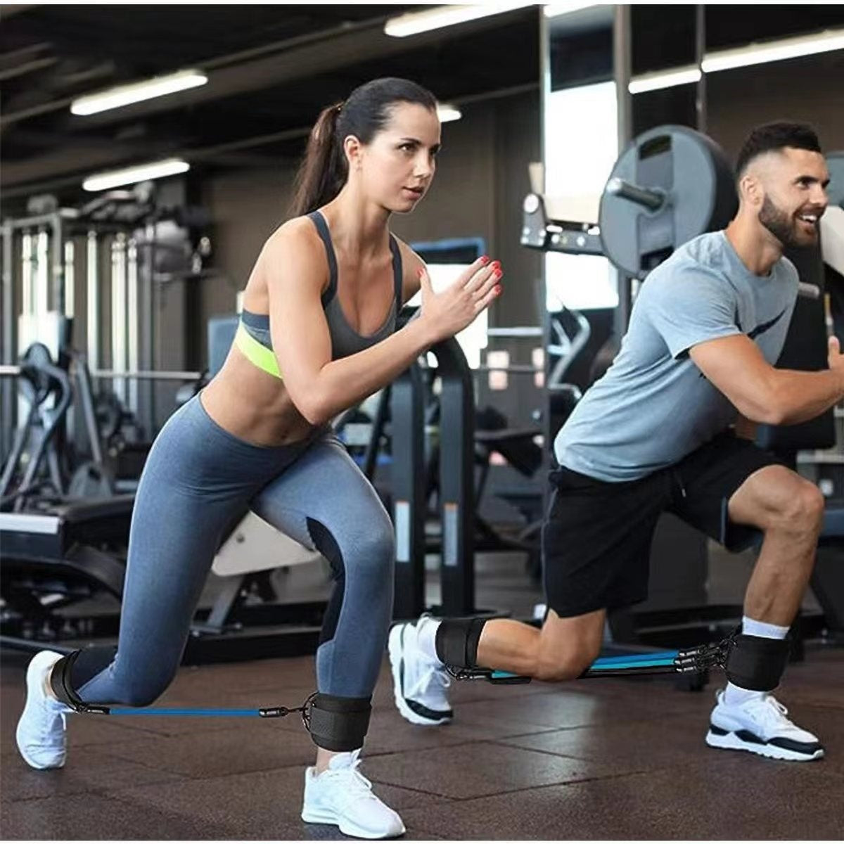 Ankle Strap Resistance Bands Hip Leg Strength Pull Rope Fitness Elastic