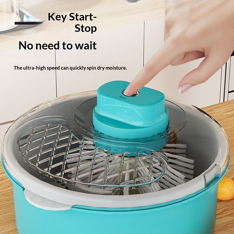Hands-Free Fruit Washing Gadget