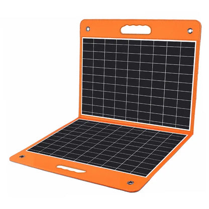 Portable Solar Panel  Flashfish Foldable Solar Charger 60W 18V With 5V USB 18V DC Output Compatible With Portable Generator;  Smartphones;  Tablets And More