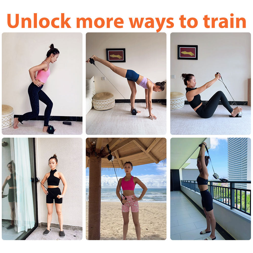 Smart Home Gym Cable Machine – Adjustable 3–30KG, Full Body Workout Equipment
