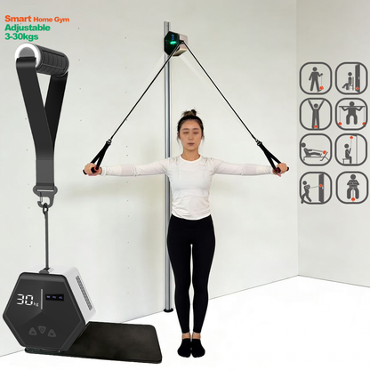 Smart Home Gym Cable Machine – Adjustable 3–30KG, Full Body Workout Equipment