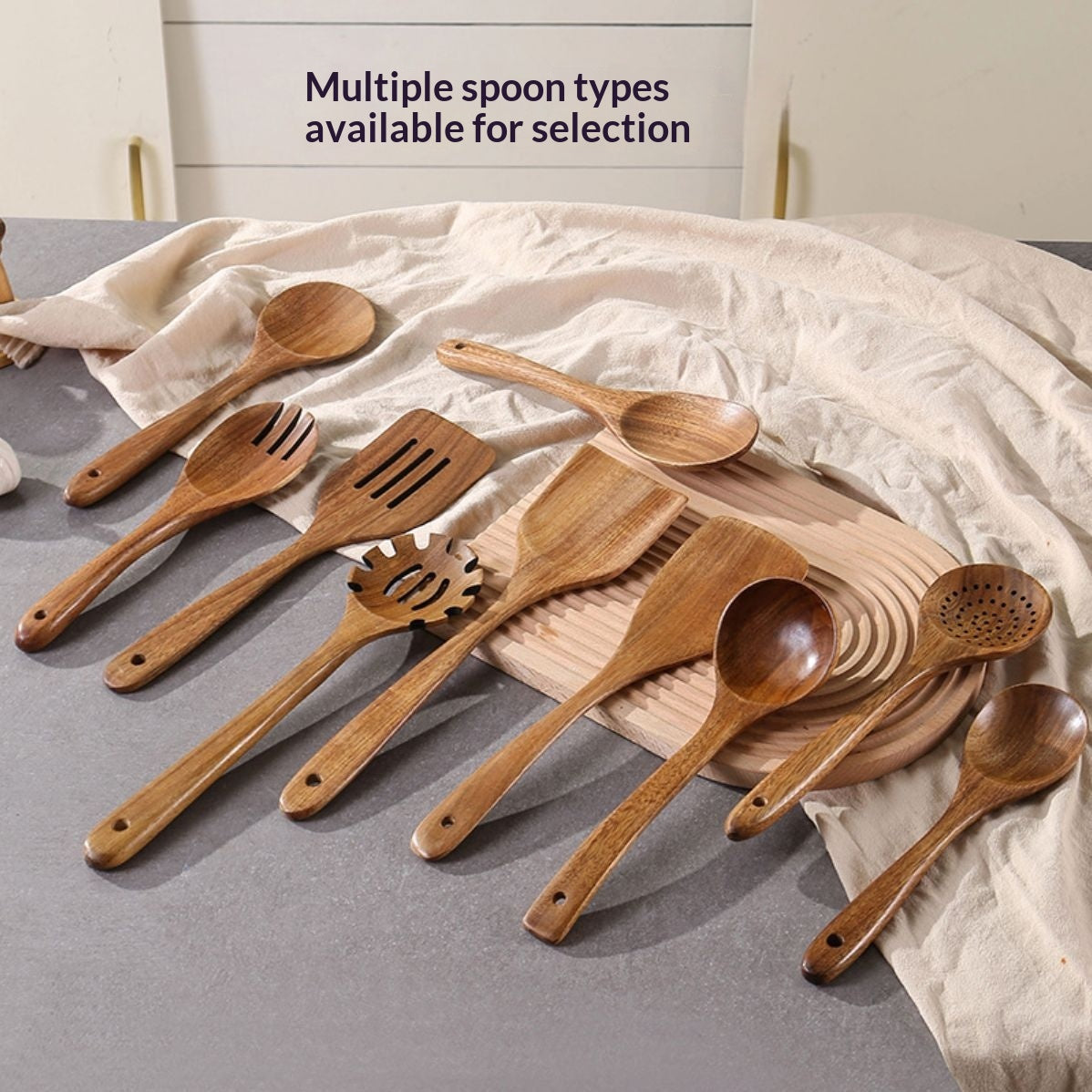 Household Wooden Shovel Kitchenware Set