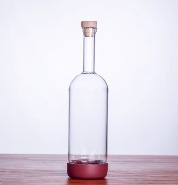 A Cocktail With Bottomed Fruit Juice Drink In A Wine Bottle
