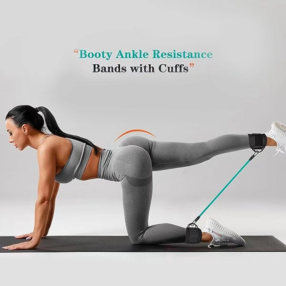Ankle Strap Resistance Bands Hip Leg Strength Pull Rope Fitness Elastic