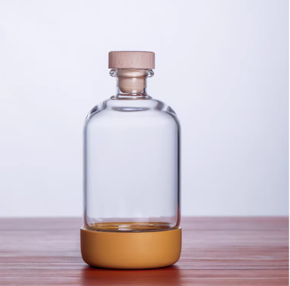 A Cocktail With Bottomed Fruit Juice Drink In A Wine Bottle