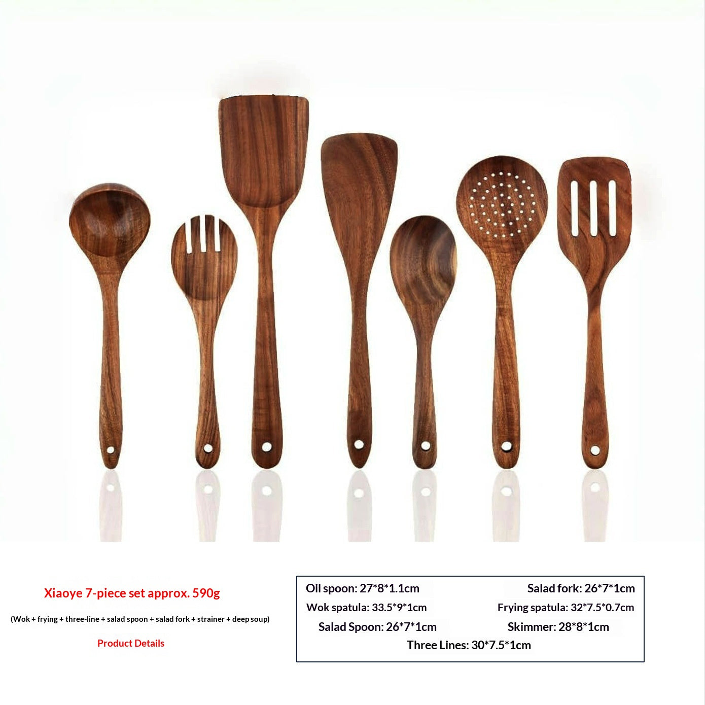 Household Wooden Shovel Kitchenware Set