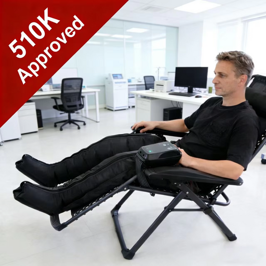 Wireless Leg Compression Massager Boots with Heat, Portable Muscle Recovery & Circulation Therapy Device