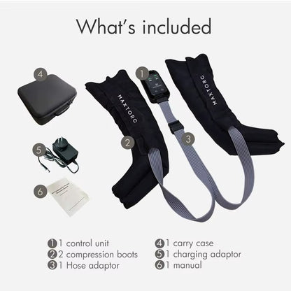 Wireless Leg Compression Massager Boots with Heat, Portable Muscle Recovery & Circulation Therapy Device