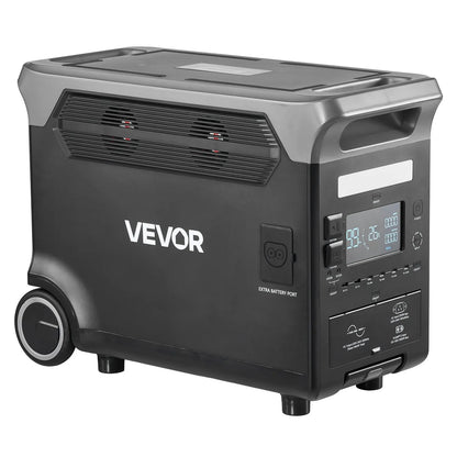Portable Power Station, 3600W 3840Wh Power Station Solar Generator With 10 Output Ports & Adjustable Input Power, Expandable LiFePO4 Battery Backup For Home Camping RV